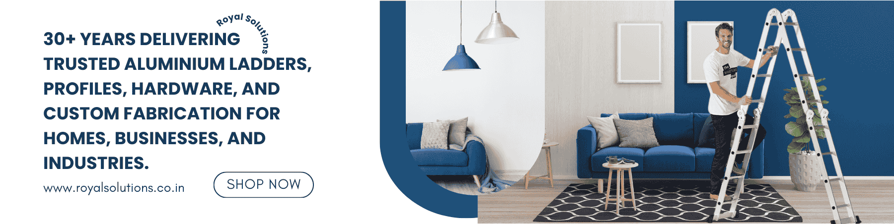 Blue and White Modern Elegant Furniture Shop Etsy Cover